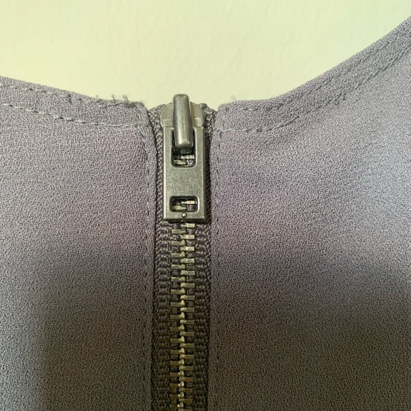 Dark Grey Sleeveless Blouse - Picture 5 of 5